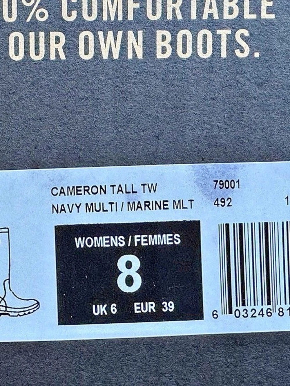 BOGS Cameron Tall TW Tall Waterproof Boots Blue US 8 NWT - Picture 8 of 15